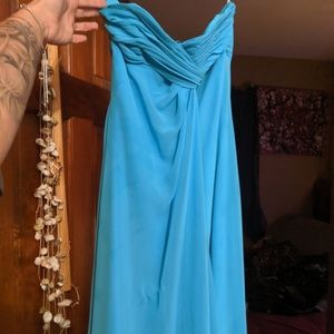 David's bridal strapless dress